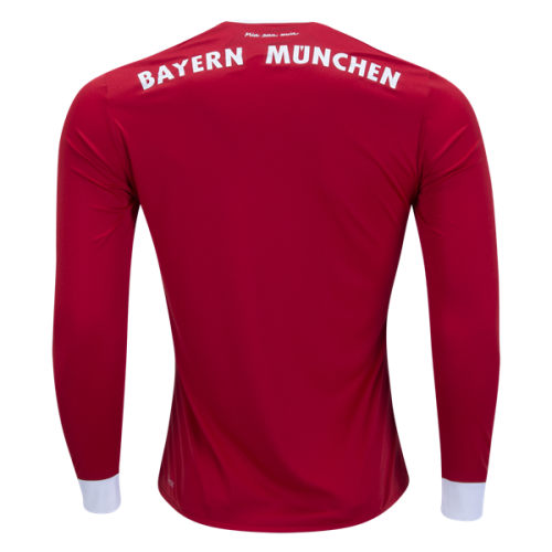 Bayern Munich Home Soccer Jersey 2017/18 LS